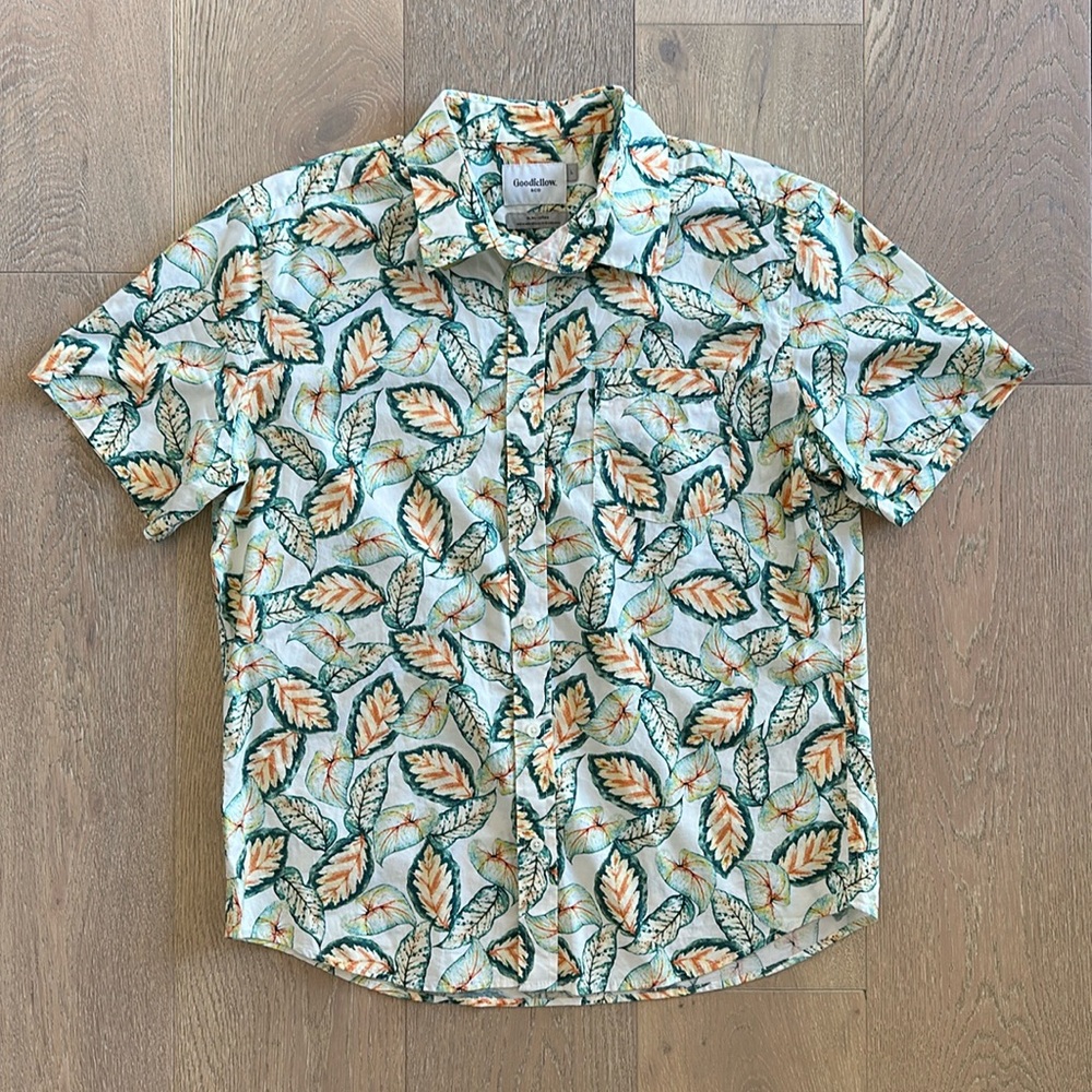 Goodfellow & Co Tropical Leaf Men’s Shirt